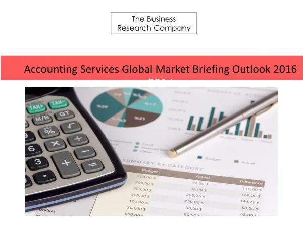 Accounting Services Global Market Briefing Report 2016(1)