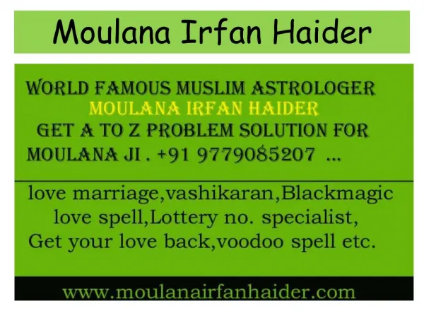 Muslim Astrologer - MoulanaIrfanHaider