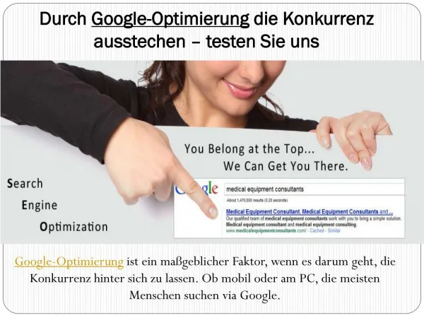 durch google optimierung die konkurrenz ausstechen testen sie uns