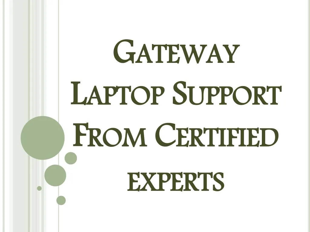 gateway laptop support from certified experts