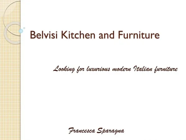 Modern italian furniture