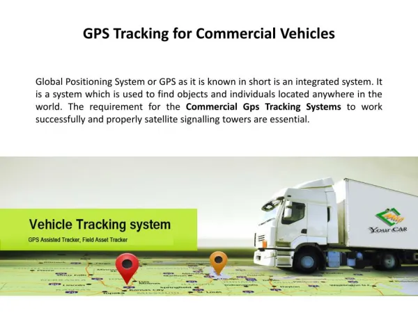 Commercial Vehicle GPS Tracking System