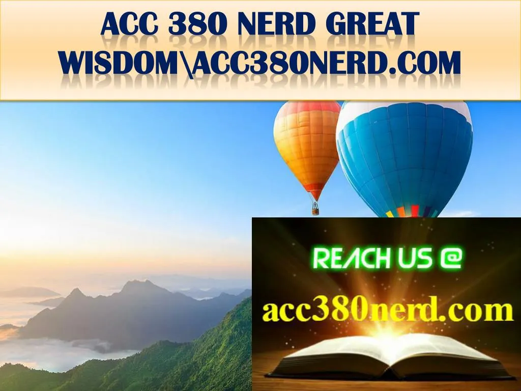acc 380 nerd great wisdom acc380nerd com