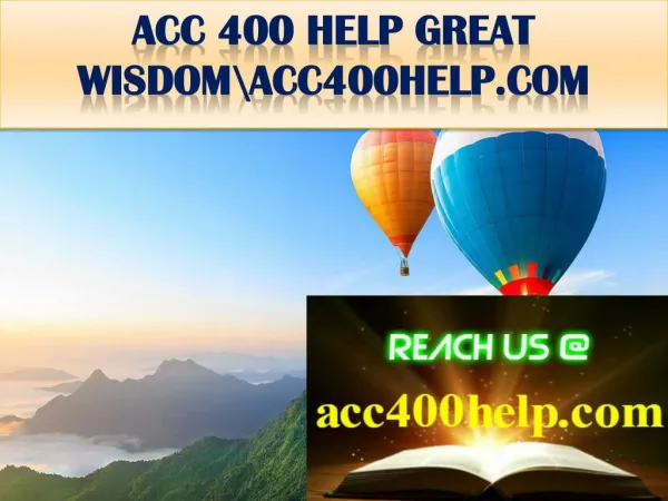 ACC 400 HELP GREAT WISDOM\acc400help.com