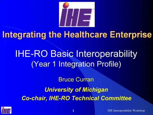 Integrating the Healthcare Enterprise