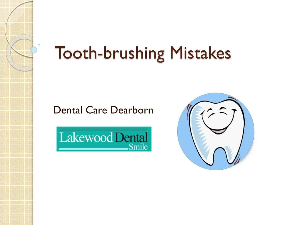 tooth brushing mistakes