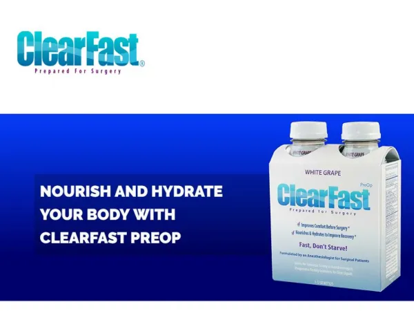 Buy Now ClearFast Pre Op drinks