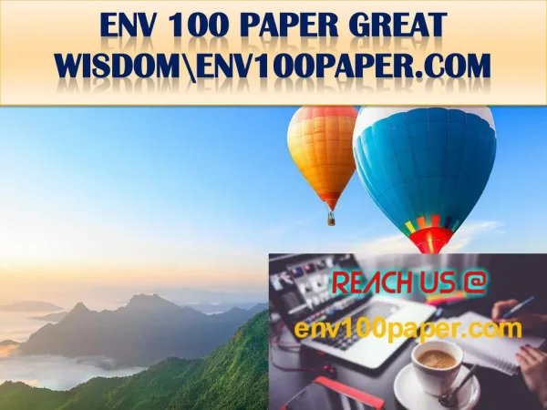 ENV 100 PAPER GREAT WISDOM\env100paper.com