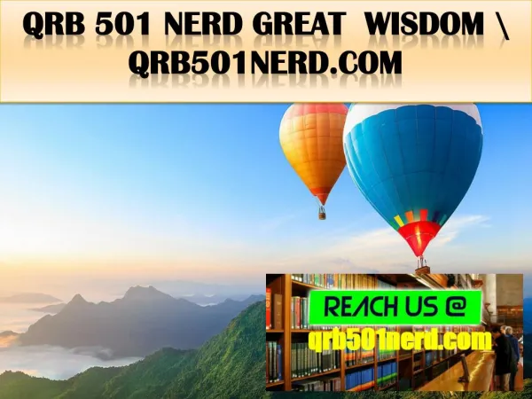 QRB 501 NERD Great Wisdom \ qrb501nerd.com
