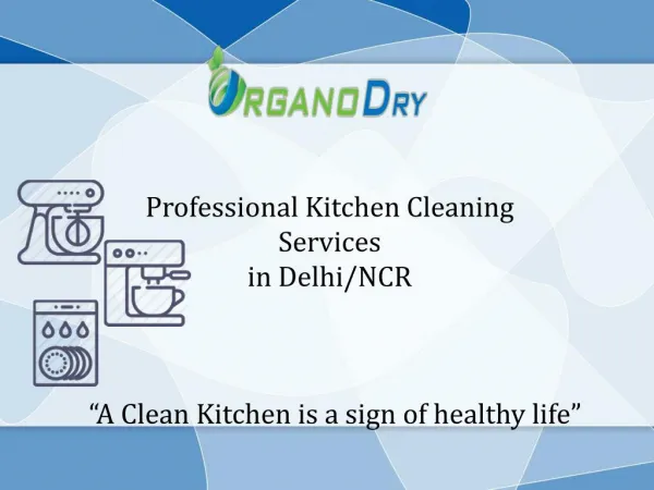 Professional Kitchen Cleaning Services in Delhi/NCR