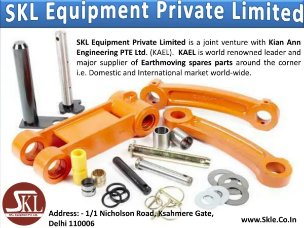 Excavator Undercarriage, Transmission and Engine Spares Parts