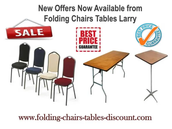 New Offers Now Available from Folding Chairs Tables Larry
