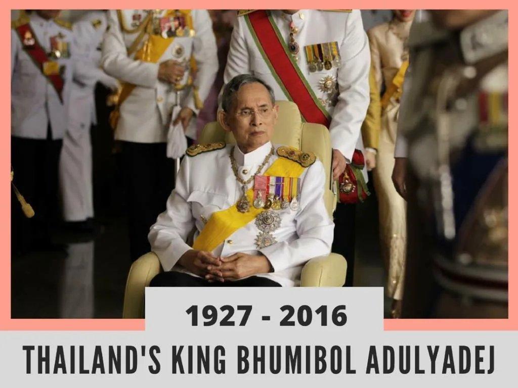 thailand s king bhumibol adulyadej 1927 2016