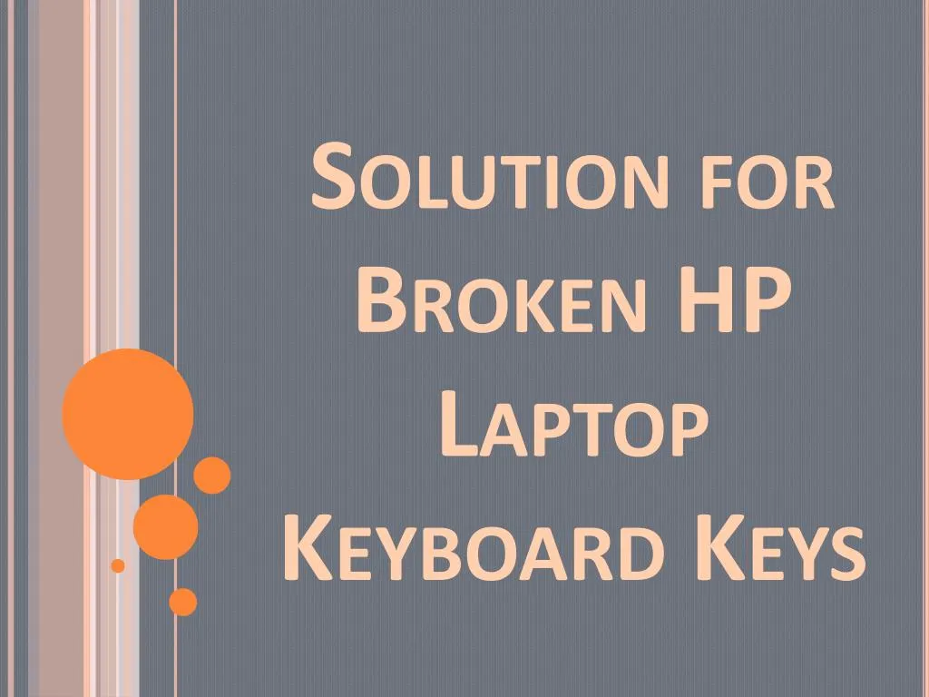 solution for broken hp laptop keyboard keys