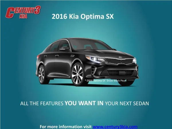 2016 Kia Optima SX