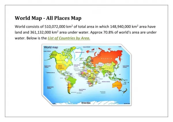 All Places Map | World Map| Map finder, Map