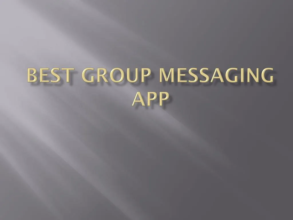 best group messaging app