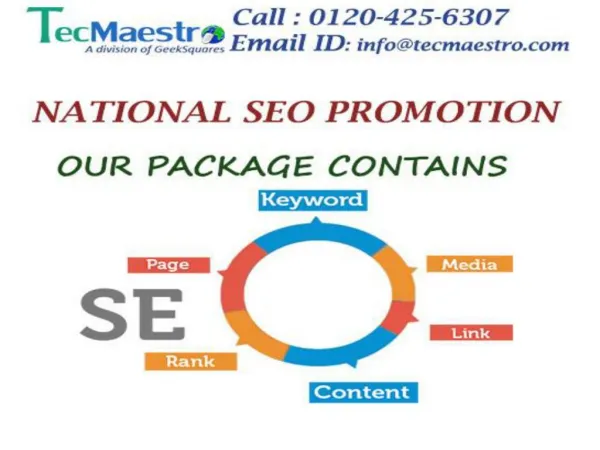 Top SEO Promotion Services Nation wide by TecMaestro
