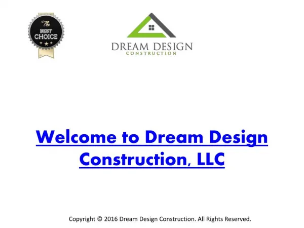 Welcome to Dream Design Construction, LLC
