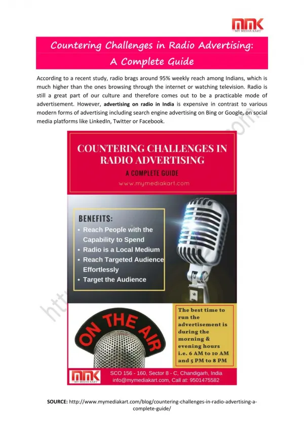Countering Challenges in Radio Advertising: A Complete Guide