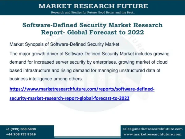 Software-Defined Security Market Research
