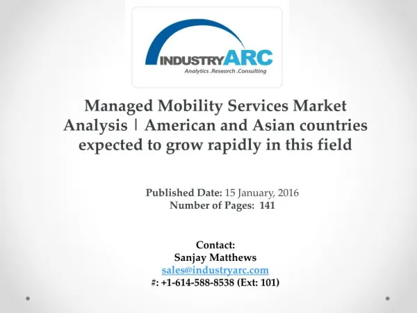 Managed Mobility Services (MMS) Market Analysis | IndustryARC