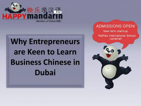 Why Entrepreneurs are Keen to Learn Business Chinese in Dubai