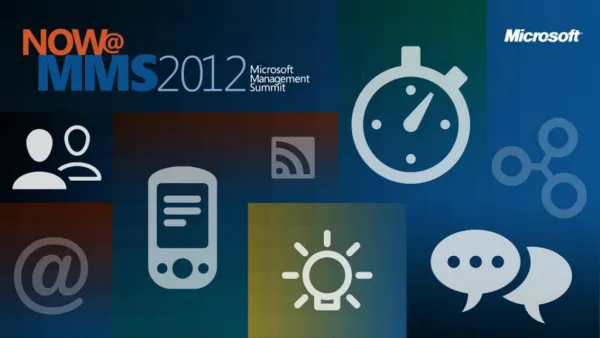 Microsoft Management Summit 2012
