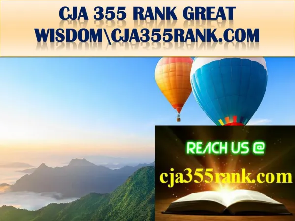 CJA 355 RANK GREAT WISDOM\cja355rank.com
