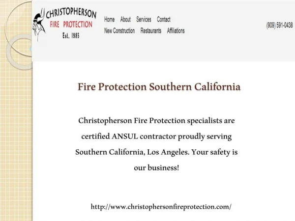 Fire Protection Southern California