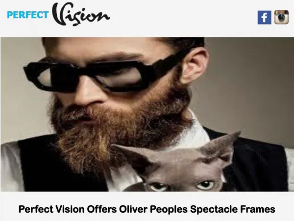Perfect Vision Offers Oliver Peoples Spectacle Frames