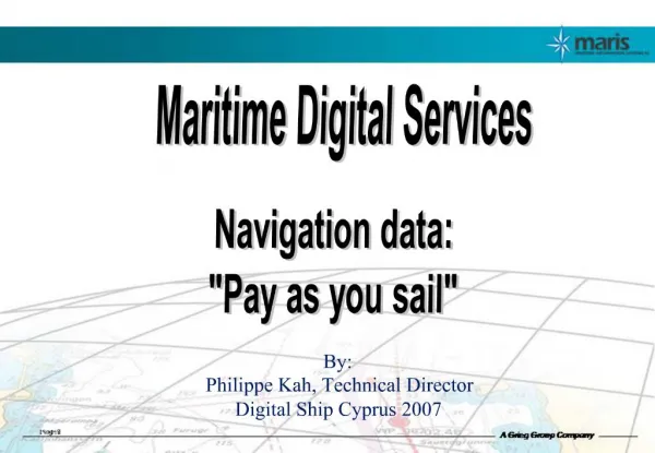 Navigation data: Pay as you sail
