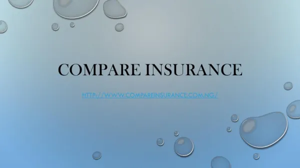 CompareInsurance.com.ng