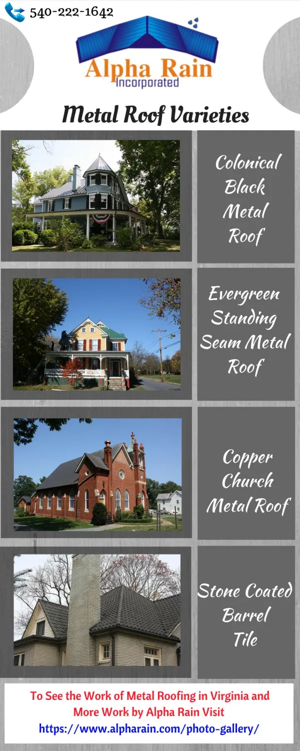 View Metal Roofing Images in Varieties: Alpha Rain Inc