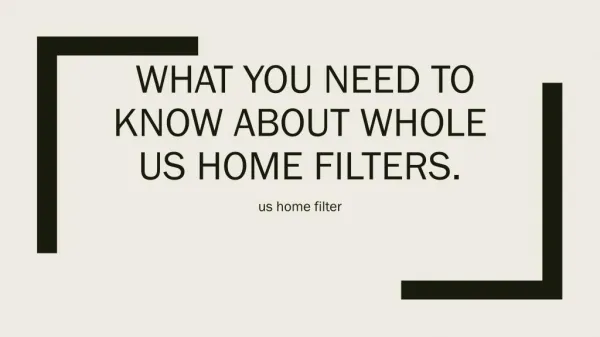 us home filter