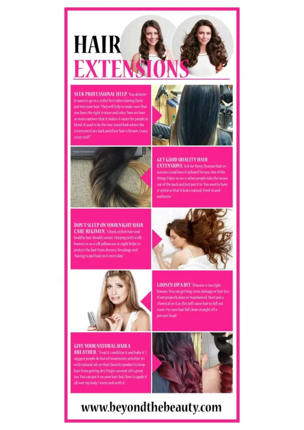 Real hair extensions and hair straighteners