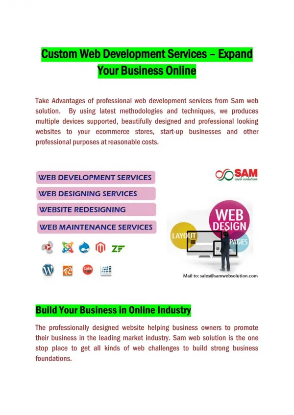 Custom web development services – Expand your business online