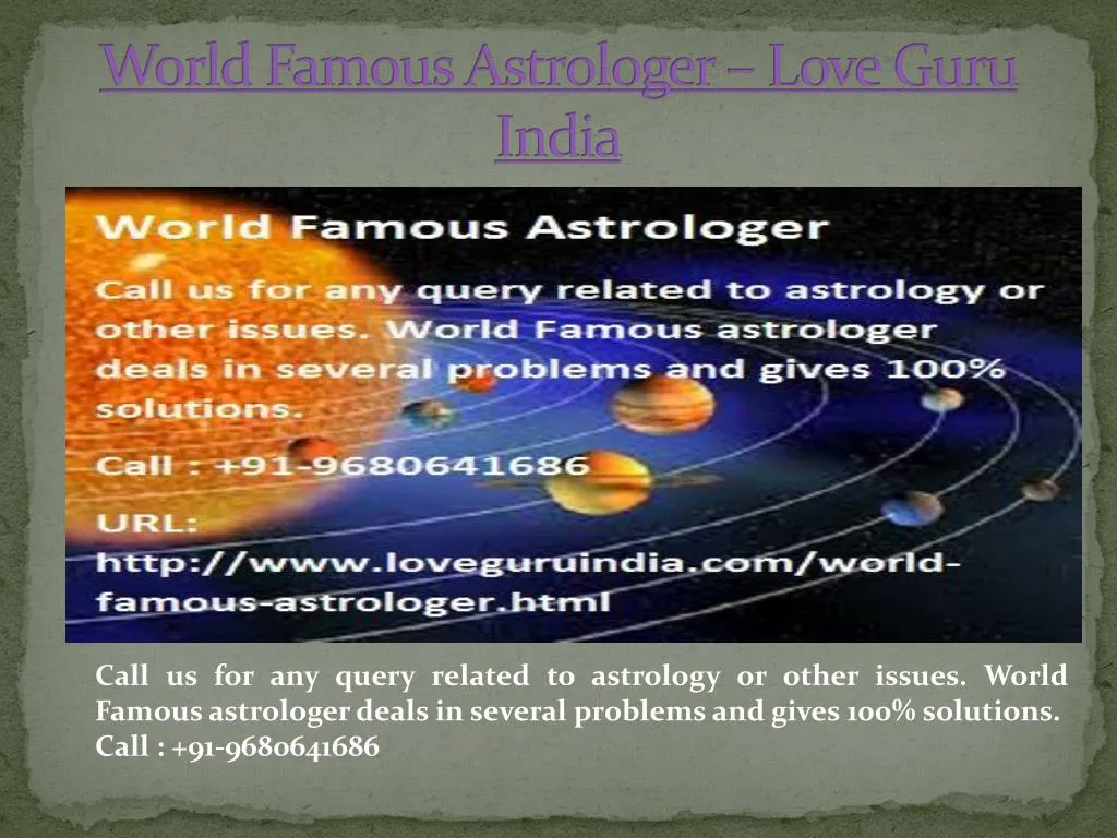 world famous astrologer love guru india