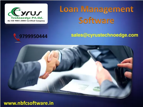 Buy Loan Managment Software – Cyrus Technoedge