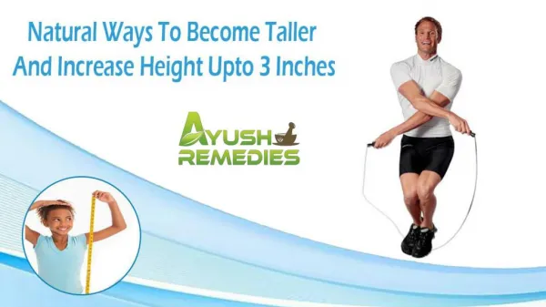 Natural Ways To Become Taller And Increase Height Upto 3 Inches