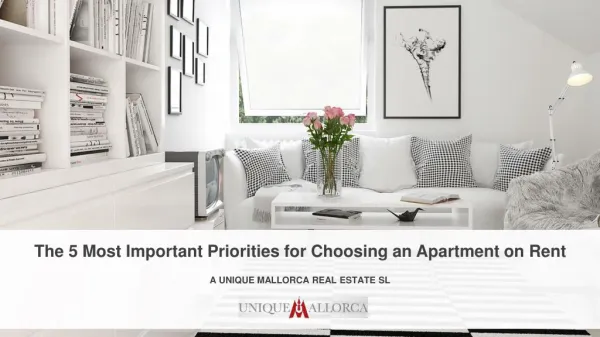 The 5 Most Important Priorities for Choosing an Apartment on Rent