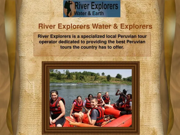 River Explorers Water & Packages