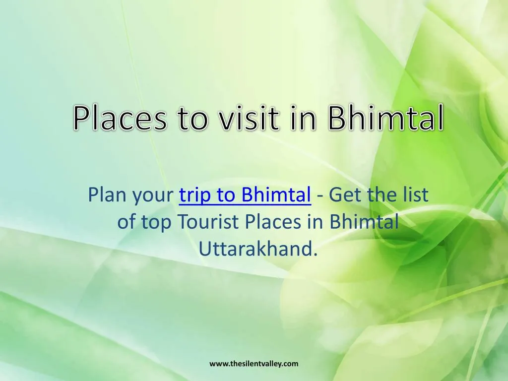 places to visit in bhimtal
