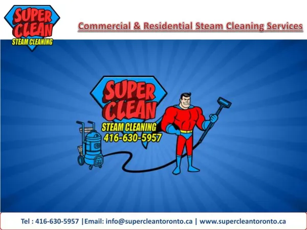 Super Clean Steam Cleaning Toronto