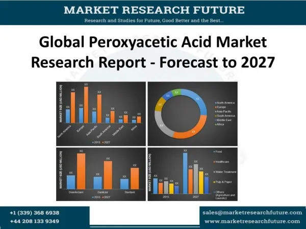 Global Peroxyacetic Acid Market Research Report - Forecast to 2027