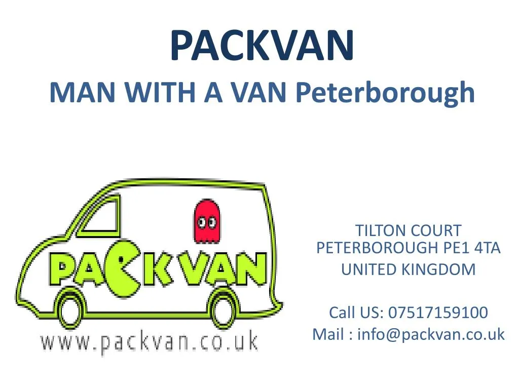 packvan man with a van peterborough