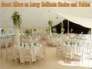 Great Offers on Larry Hoffman Chairs and Tables - slide 1
