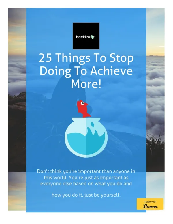 25 Things To Stop Doing To Achieve More - Entrepreneurship