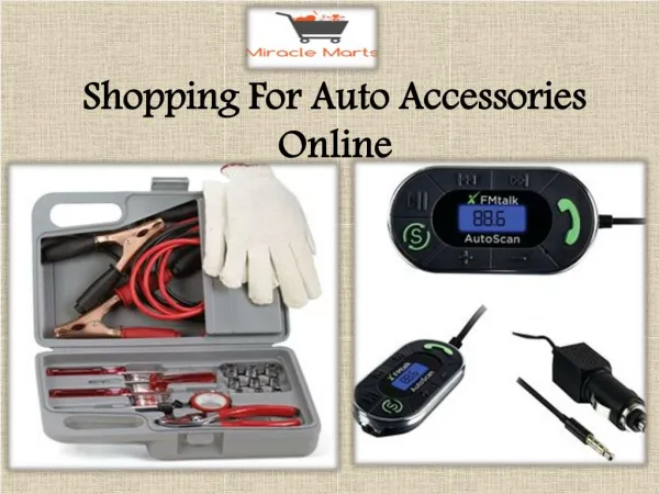 Shopping For Auto Accessories Online