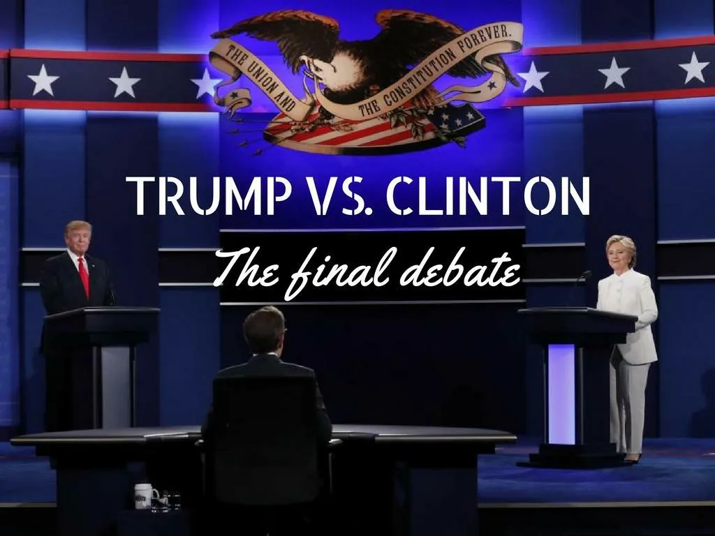 clinton versus trump the last debate